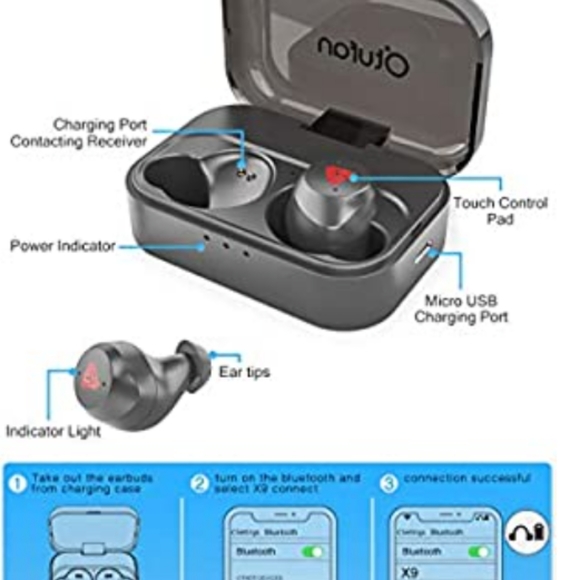 Otufan true wireless Bluetooth earbuds - Picture 3 of 4